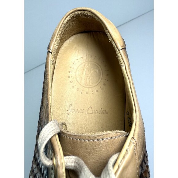 Franco Cuadra Womens Shoes Woven Braided Leather Sneakers Size 26.5 US 9.5 A - Picture 12 of 13